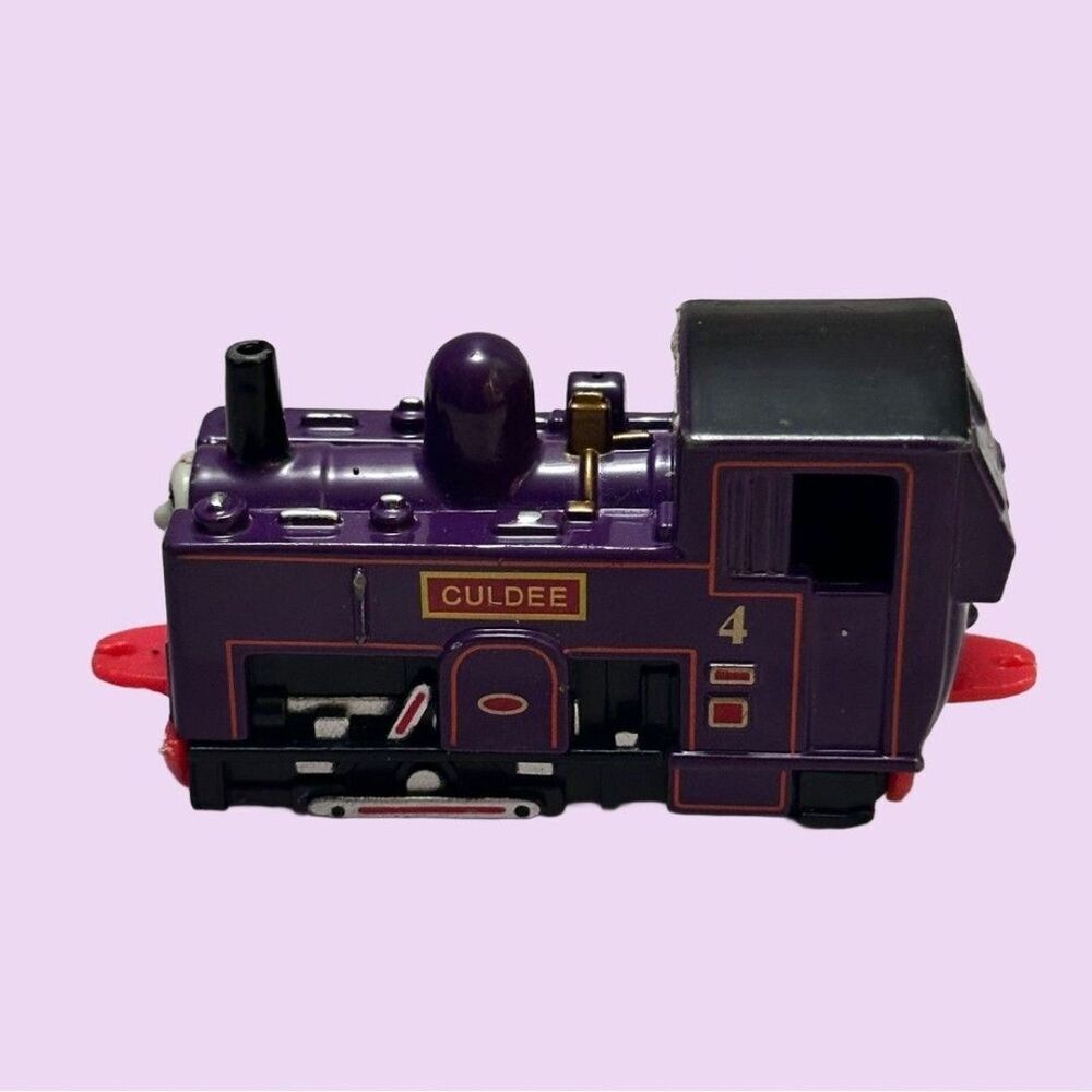 Thomas & Friends ERTL Diecast CULDEE # 4 Train purple vintage 1995